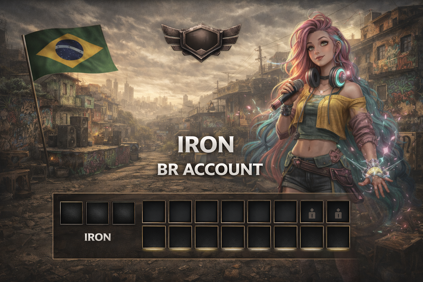 League of Legends Account – BR – IRON (Random)