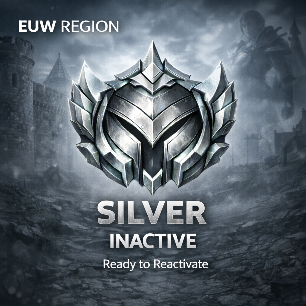 LoL EUW Silber Inaktiv Account – kaum gespieltes Konto