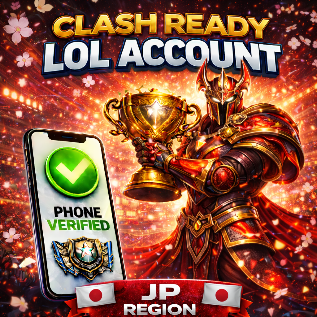 Clash Ready LoL Account JP - Phone Verified