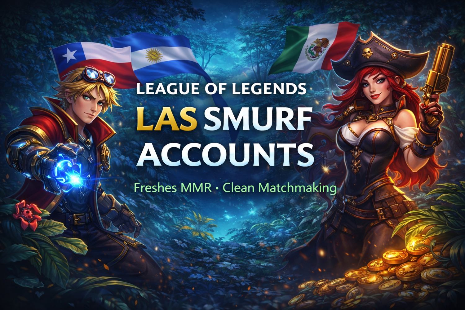 🎮 League of Legends Accounts für den Region LAS (Latin America South). Perfekt für Spieler, die auf LAS starten möchten – mit Skins, Champions und sofortigem Zugang.