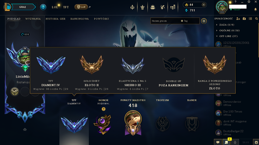 REGION OCE SMURF ACC - MINGLOVESMURFS - LEAGUE OF LEGENDS