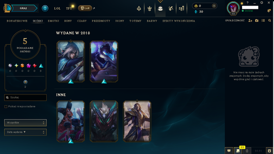 EUW – 62 LEVEL - 5 SKIN | UNRANKED | Bewitching Miss Fortune | Bullet Angel Kai'Sa | NFA