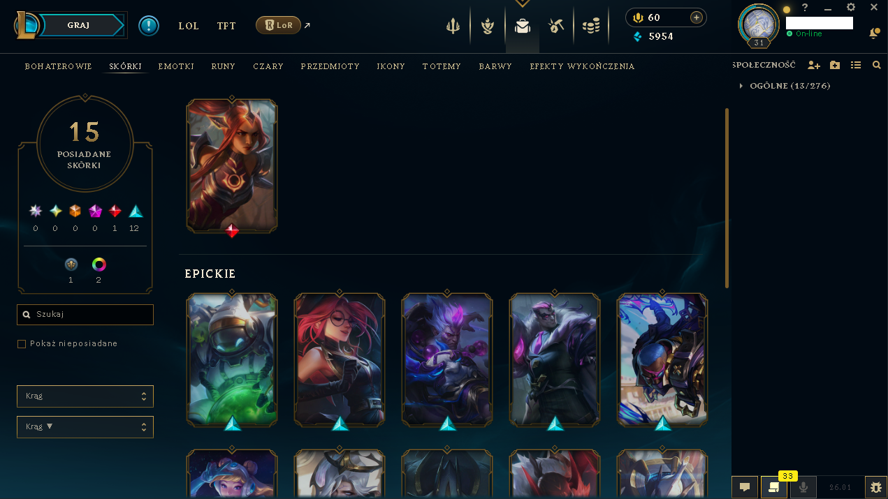 BR  – 31 LEVEL - 16 SKIN | UNRANKED | Solar Eclipse Sivir | Space Groove Lux | NFA