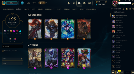 LAS – 339 LEVEL - 195 SKIN | UNRANKED | Gun Goddess Miss Fortune | Pulsefire Ezreal | NFA