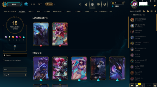 LAN – 68 LEVEL - 18 SKIN | UNRANKED | Surprise Party Fiddlesticks | True Damage Ekko | NFA