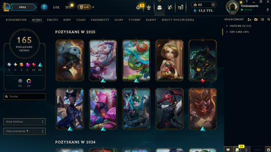 LAS  – 428 LEVEL - 165 SKIN | UNRANKED | Elementalist Lux | Dark Cosmic Jhin | NFA