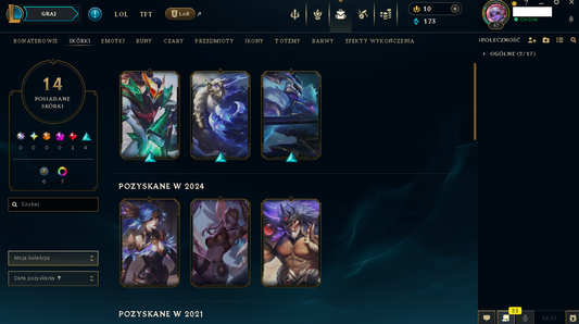 LAS – 47 LEVEL - 14 SKIN | UNRANKED | Galaxy Slayer Zed | Pulsefire Twisted Fate | NFA