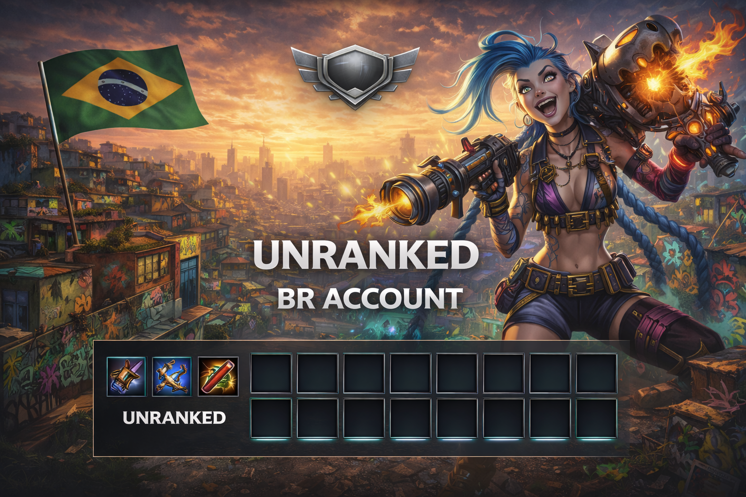 League of Legends Account – BR – UNRANKED (Random)