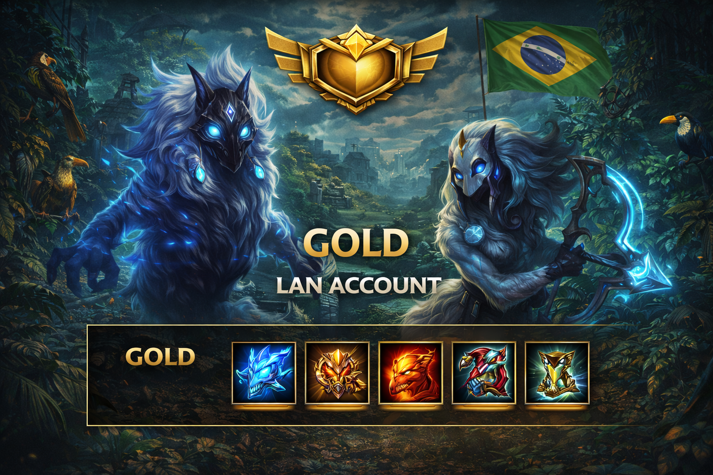 League of Legends LAN Gold Account – zufälliger Latin America North Server Account