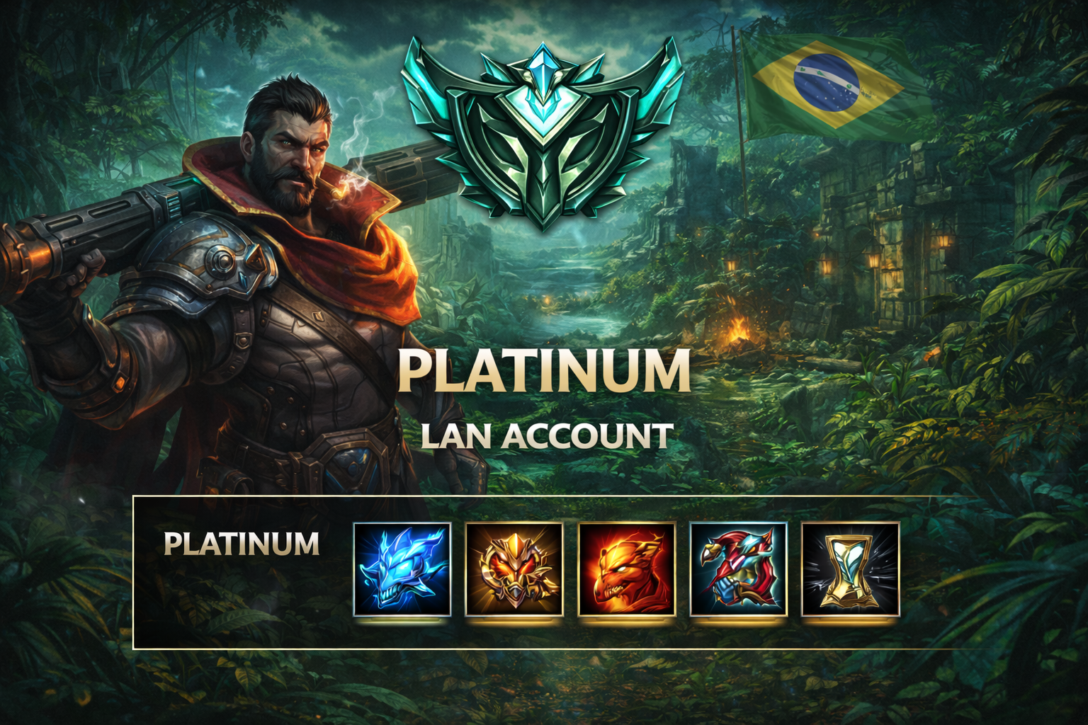 League of Legends LAN Platin Account – zufälliger Latin America North Server Account