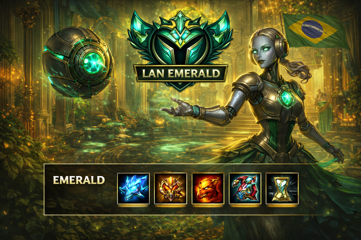 League of Legends LAN Emerald Account – zufälliger Latin America North Server Account