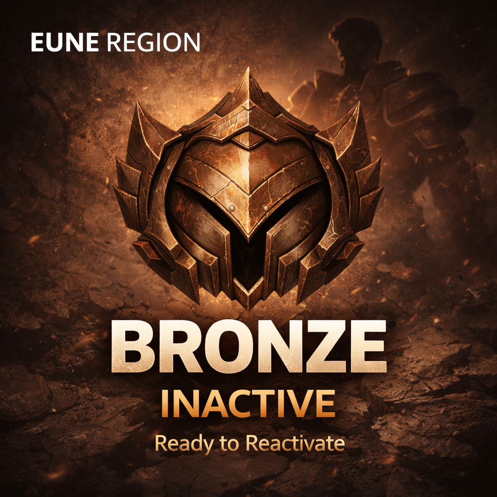 LoL EUNE Bronze Inaktiv Account – kaum gespieltes Konto