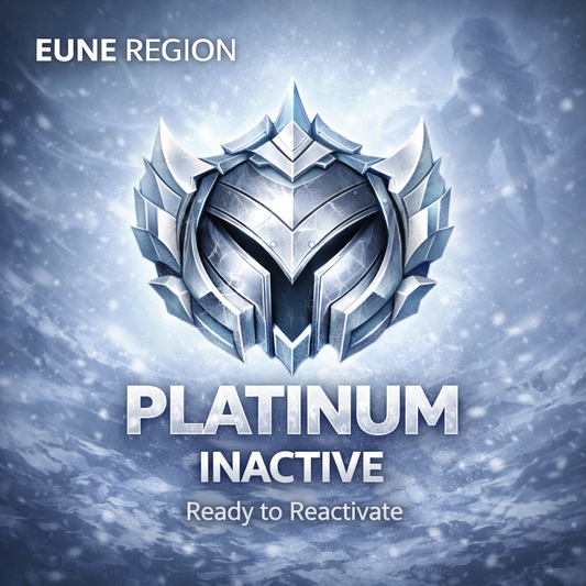 LoL EUNE Platin Inaktiv Account – kaum gespieltes Konto