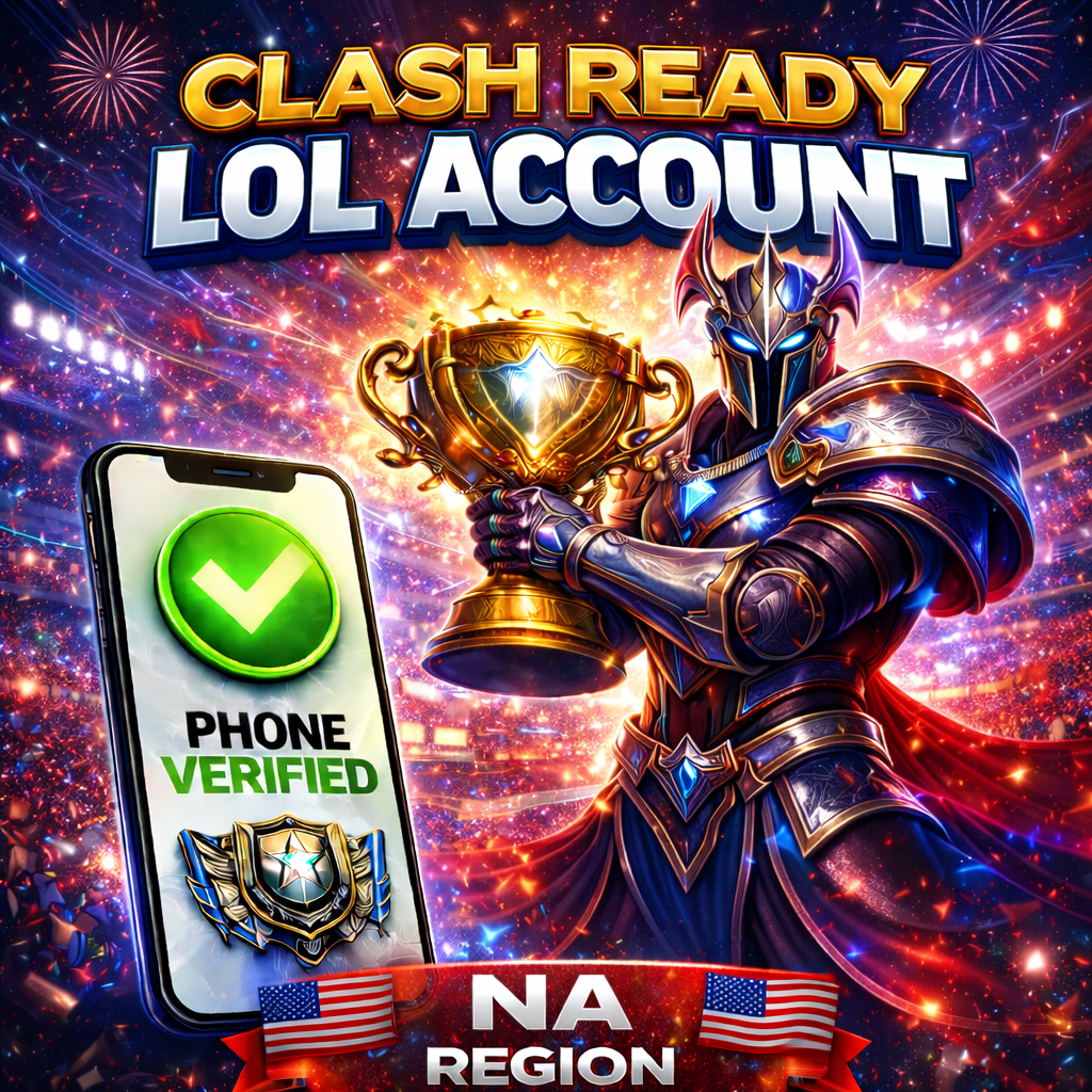 Clash ready League of Legends account for NA with verified phone number.
Eligible for Clash tournaments, instant delivery, ready to play immediately.