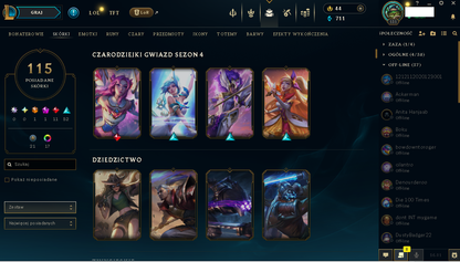 OCE  – 151 LEVEL - 115 SKIN | GOLD 2 | Spirit Guard Udyr | Star Guardian Xayah | NFA
